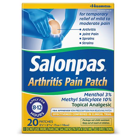 Salonpas Arthritis Pain Patch - 20.0 ea
