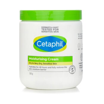CetaphilMoisturising Cream 48H - For Dry to Very Dry, Sensitive Skin 550g