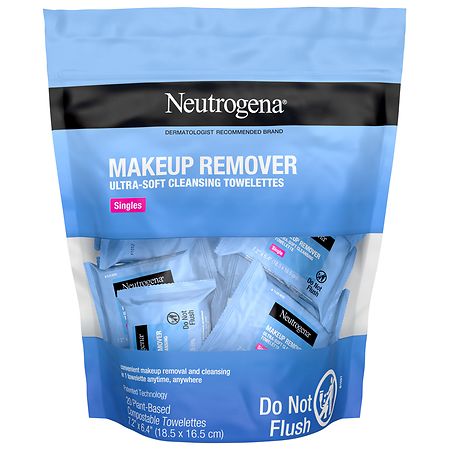 Neutrogena Cleansing Makeup Remover Wipes, Individually Wrapped Unspecified - 20.0 ea