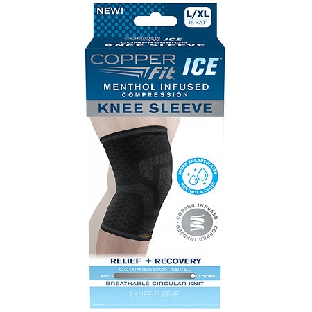 Copper Fit Ice Knee Sleeve L/XL - 1.0 ea