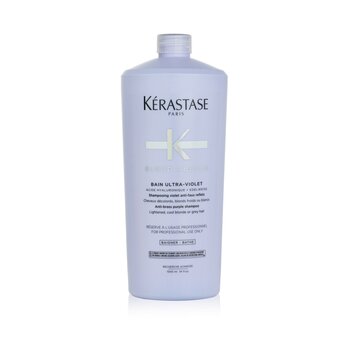 KerastaseBlond Absolu Bain Ultra-Violet Anti-Brass Purple Shampoo (Lightened, Cool Blonde or Grey Hair) 1000ml/34oz
