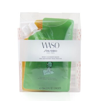 ShiseidoWaso Reset Cleanser Squad Kit: 1x Wild Garden 70ml + 1x Romantic Dream 70ml + Good Vibes 70ml 3x70ml/2.3oz