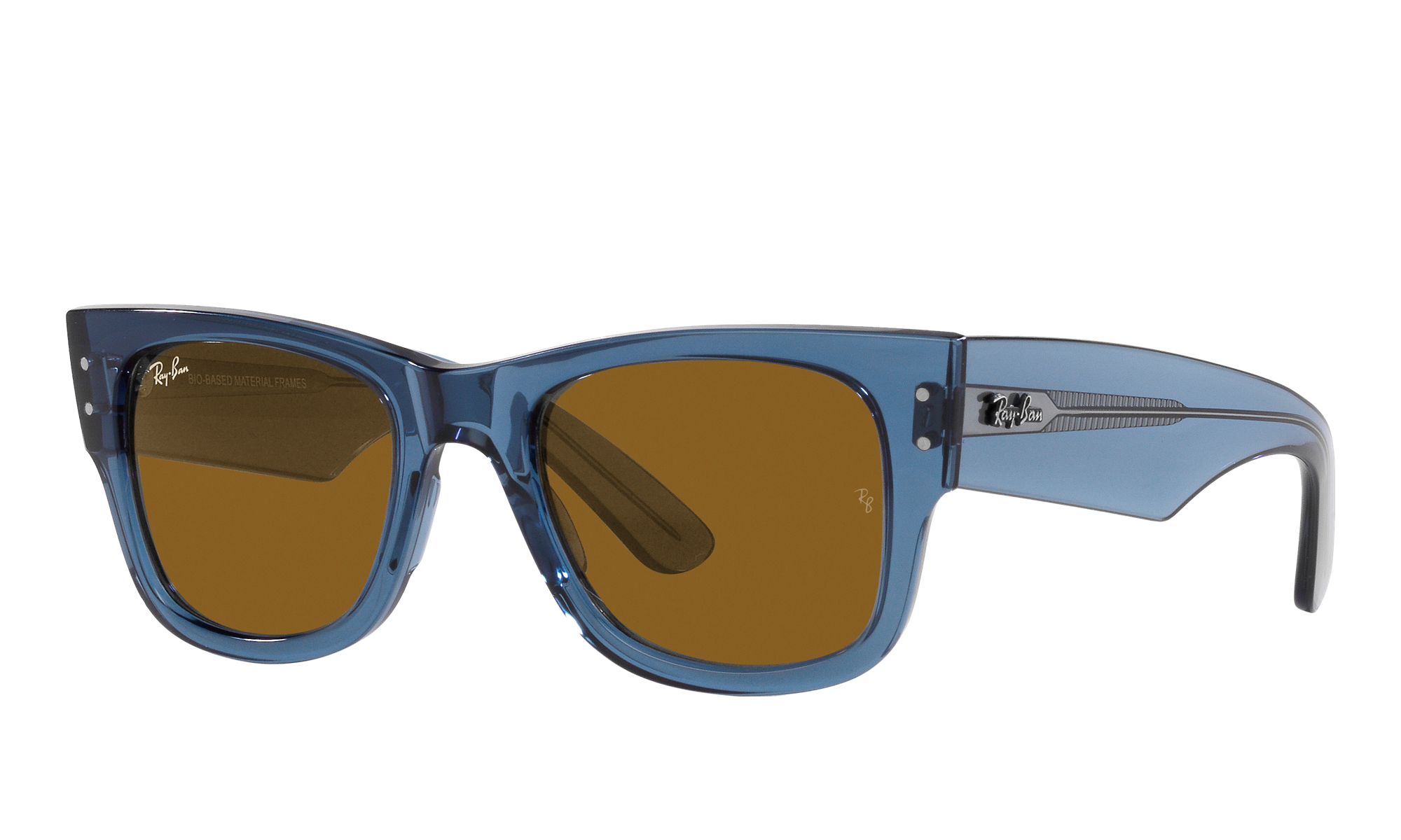 Ray-Ban Unisex Rb0840s Transparent Blue Size: Standard