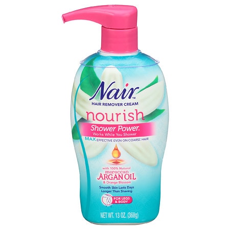 Nair Nair Hair Remover Cream Nourish Shower Power Moroccan Argan Oil - 13.0 oz