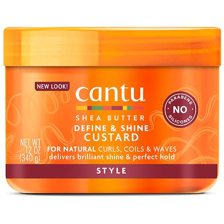 Cantu Define & Shine Custard with Shea Butter for Natural Hair - 12.0 oz