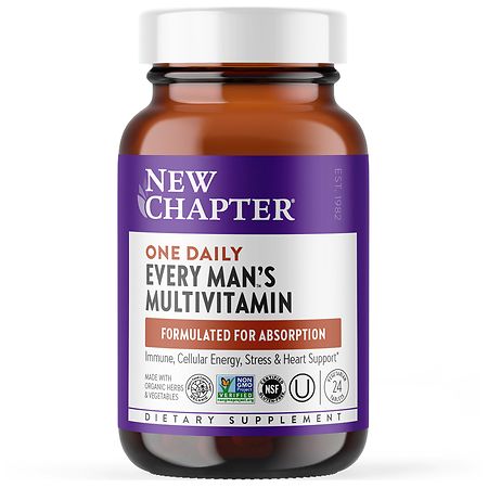 New Chapter Every Man's One Daily Multivitamin, Vegetarian Tablets - 24.0 ea