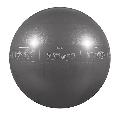 GoFit 2000lb Professional Core Stability Ball Dark Grey - 75cm 1.0 ea