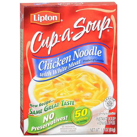 Lipton Cup-A-Soup Chicken Noodle - 1.8 oz x 4 pack