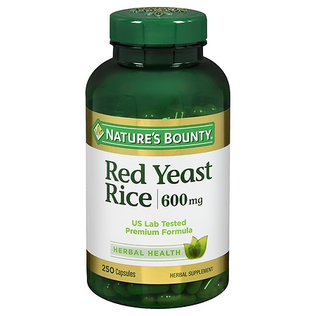 Nature's Bounty Red Yeast Rice 600 mg Dietary Supplement Capsules - 250.0 ea