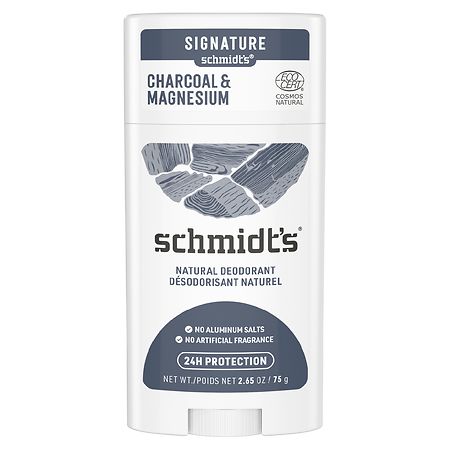 Schmidt's Mineral Enriched Natural Deodorant Charcoal + Magnesium - 2.65 oz