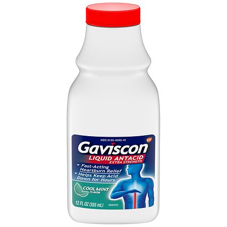 Gaviscon Antacid Extra Strength Liquid Mint - 12.0 fl oz