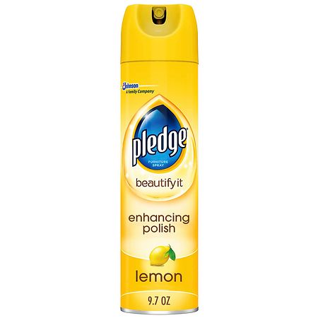 Pledge Enhancing Polish Spray Lemon - 9.7 oz