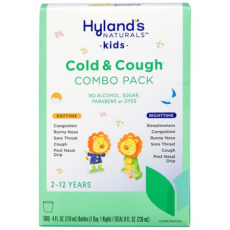 Hyland's Cough And Cold Combo Pack Grape - 4.0 oz x 2 pack
