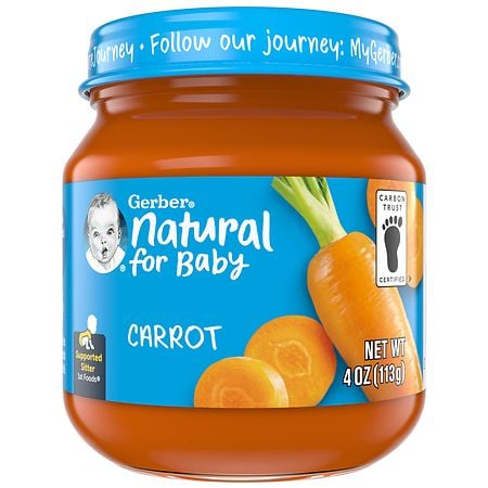 Gerber 1st Foods Natural Baby Food Carrot - 4.0 oz