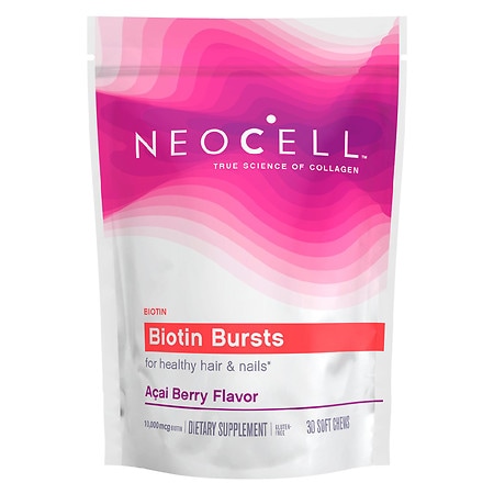 NeoCell Biotin Bursts Chews Acai Berry - 30.0 ea