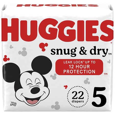 Huggies Snug & Dry Baby Diapers 5 (22 ct) - 22.0 ea