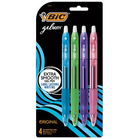 BIC Gel-ocity Original Retractable Gel Pen - 4.0 ea