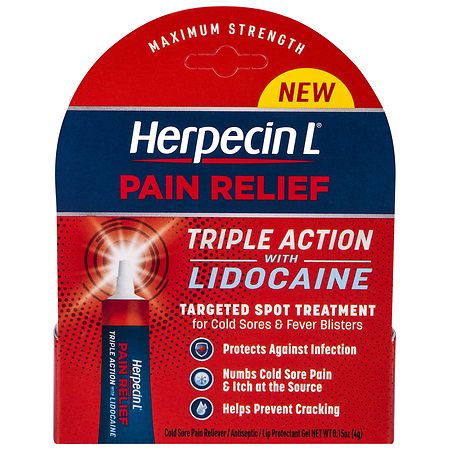 Herpecin-L Pain Relief Triple Action Lidocaine - 0.15 oz