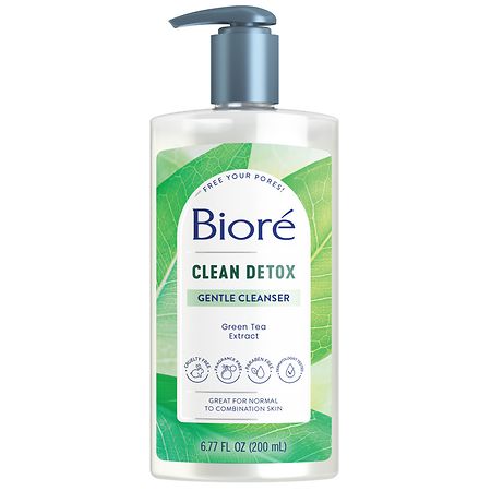 Biore Clean Detox Gentle Cleanser Unscented - 6.77 fl oz
