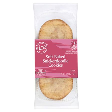 Nice! Soft Baked Cookies Snickerdoodle - 8.0 ea
