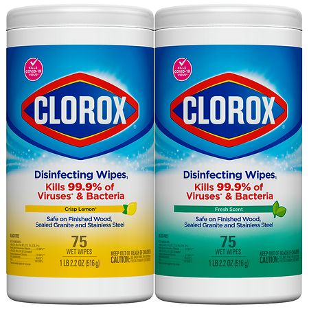 Clorox Disinfecting Wipes Value Pack, Bleach Free - 75.0 ea x 2 pack
