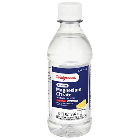 Walgreens Magnesium Citrate Saline Laxative/Oral Solution Lemon - 10.0 fl oz