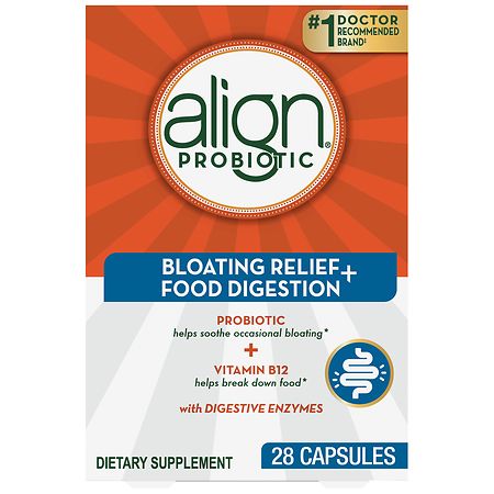 Align Probiotic Bloating Relief + Food Digestion, for Women and Men - 28.0 ea