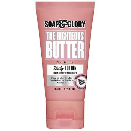Soap & Glory The Righteous Butter Moisturizing Body Lotion Original Pink - 1.69 fl oz