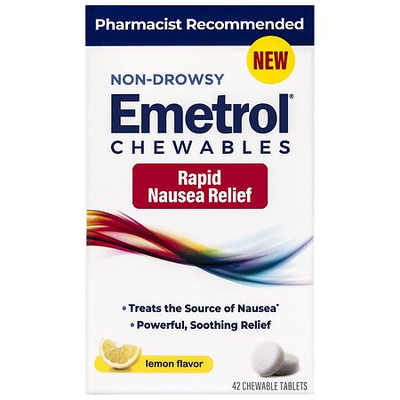 Emetrol Non Drowsy Chewables for Rapid Nausea Relief - 42.0 ea