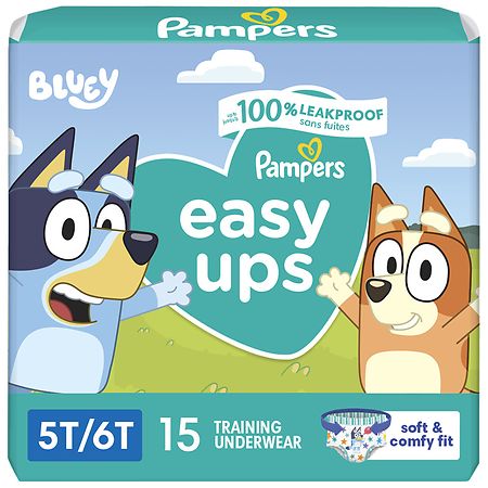 Pampers Easy Ups Training Underwear Boys - Size 5T-6T 15.0 ea