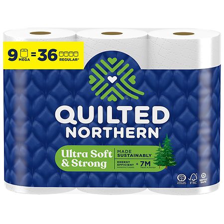 Quilted Northern Ultra Soft & Strong 2-Ply Mega Roll Bathroom Tissue - 295.0 ea x 9 pack