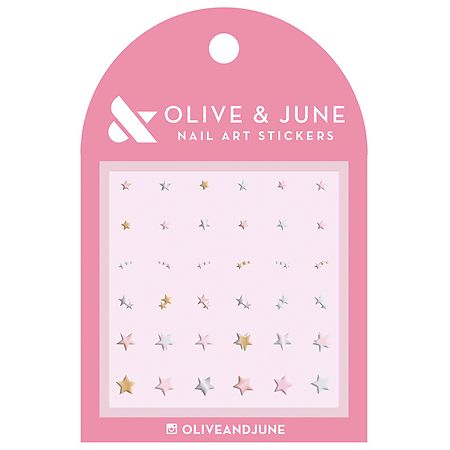 Olive & June Stickers, Shimmery Stars - 1.0 set