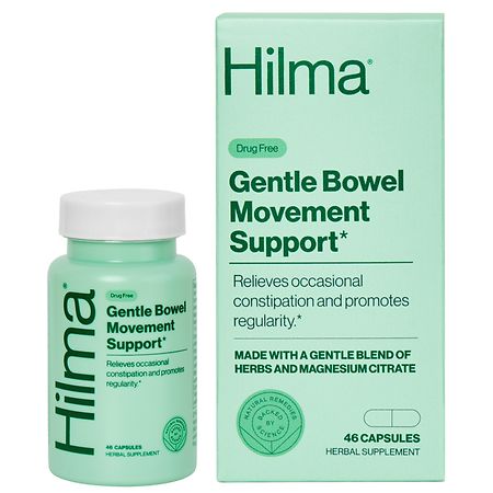 Hilma Gentle Bowel Movement Support Capsules - 46.0 ea