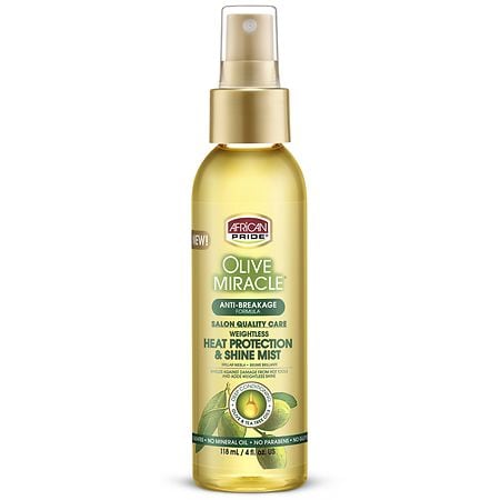 African Pride Olive Miracle Heat Protection & Shine Mist - 4.0 fl oz