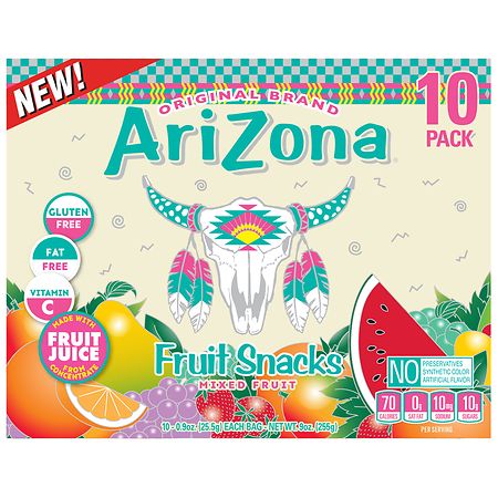 Arizona Mixed Fruit Snacks - 0.9 oz x 10 pack