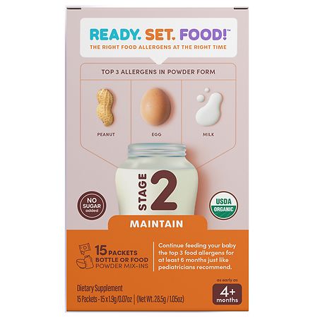 Ready, Set, Food! Stage 2 Early Allergen Introduction - 0.07 oz x 15 pack