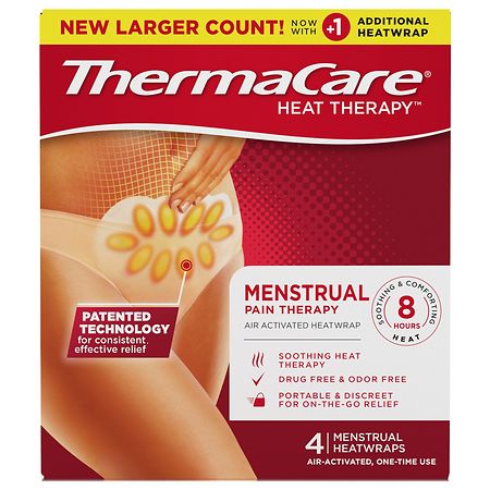 ThermaCare Menstrual Pain Relief Heatwrap - 4.0 ea