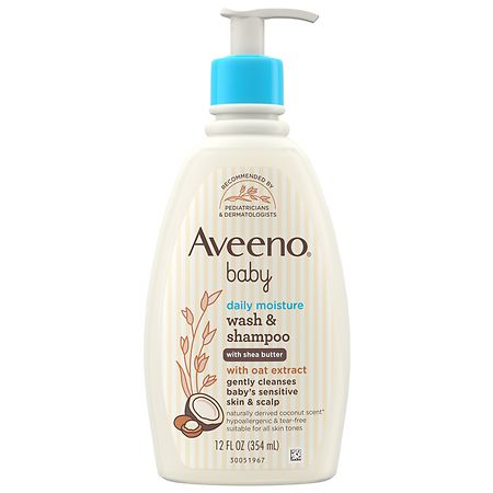 Aveeno Baby Daily Moisturizing 2-in-1 Body Wash & Shampoo - 12.0 fl oz
