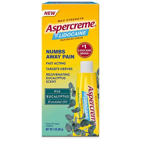 Aspercreme Lidocaine Cream Eucalyptus - 3.0 oz