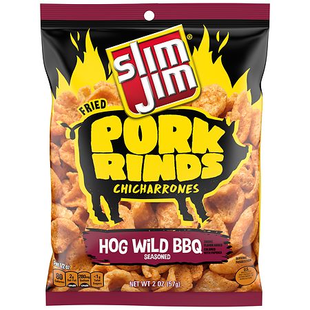 Slim Jim Pork Rind BBQ - 2.0 oz