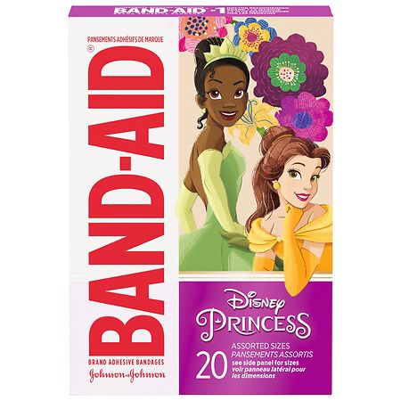 Band Aid Brand Bandages For Kids, Disney Princesses Assorted - 20.0 ea