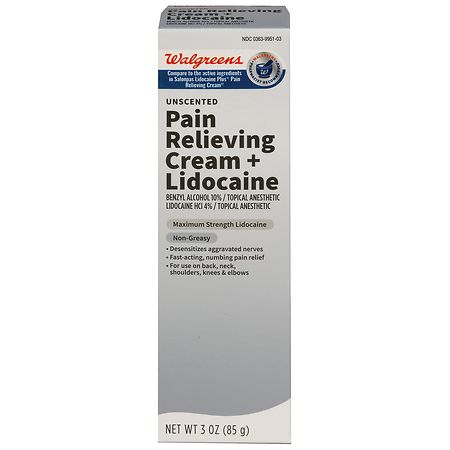 Walgreens Lidocaine Pain Relief Cream - 3.0 oz