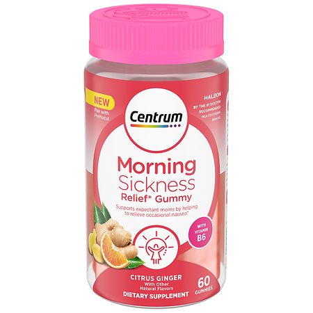 Centrum Morning Sickness Relief Gummies with B6 Citrus Ginger - 60.0 ea