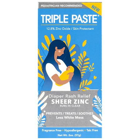 Triple Paste Diaper Rash Cream for Baby - 2.0 oz