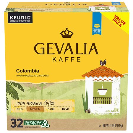 Gevalia Colombia Coffee Pods - 32.0 ea