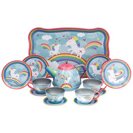 Schylling Unicorn Tin Tea Set - 1.0 set