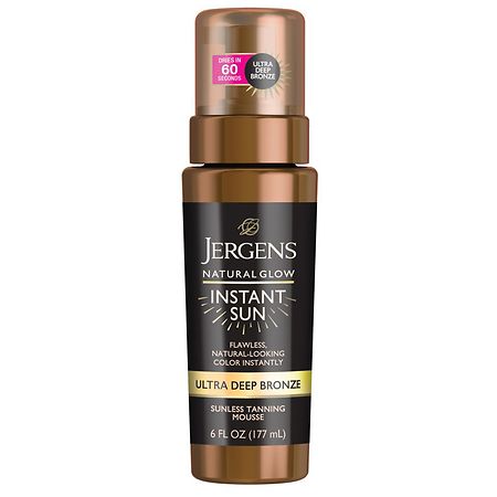 Jergens Natural Glow Instant Sun Sunless Tanning Mousse Tropical - 6.0 fl oz