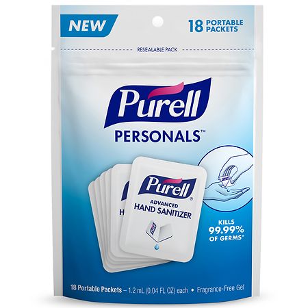 Purell Portable Packets for Travel - 18.0 ea