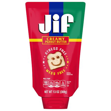 Jif Creamy Peanut Butter Pouch - 13.0 oz