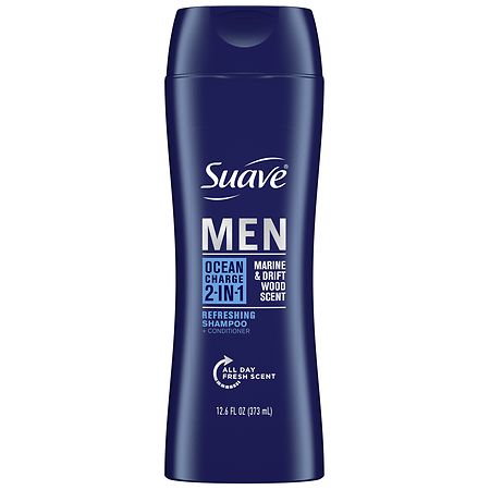 Suave Men 2 in 1 Shampoo and Conditioner Ocean Charge - 12.6 fl oz
